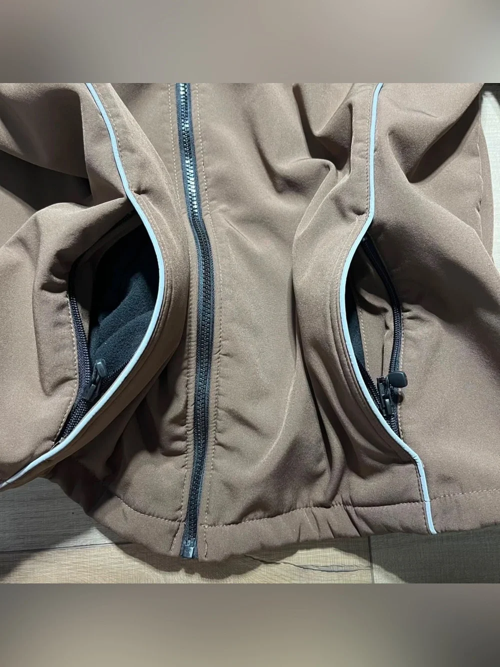 WearGuard Mens UPS Full Zip Softshell Water Resistant Fleece Lined Jacket Large